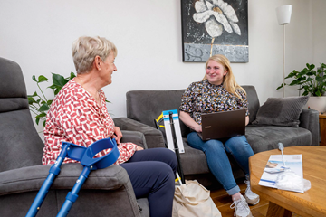 Sneller zelfstandig na een knie- of heupoperatie