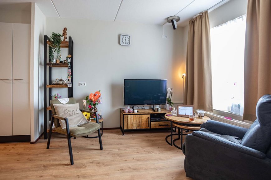 Een woon-/slaapkamer bij Sydehem