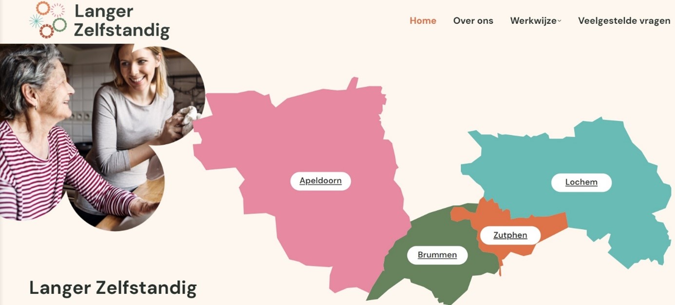 Nieuwe website Langer Zelfstandig voor regio Apeldoorn & Zutphen